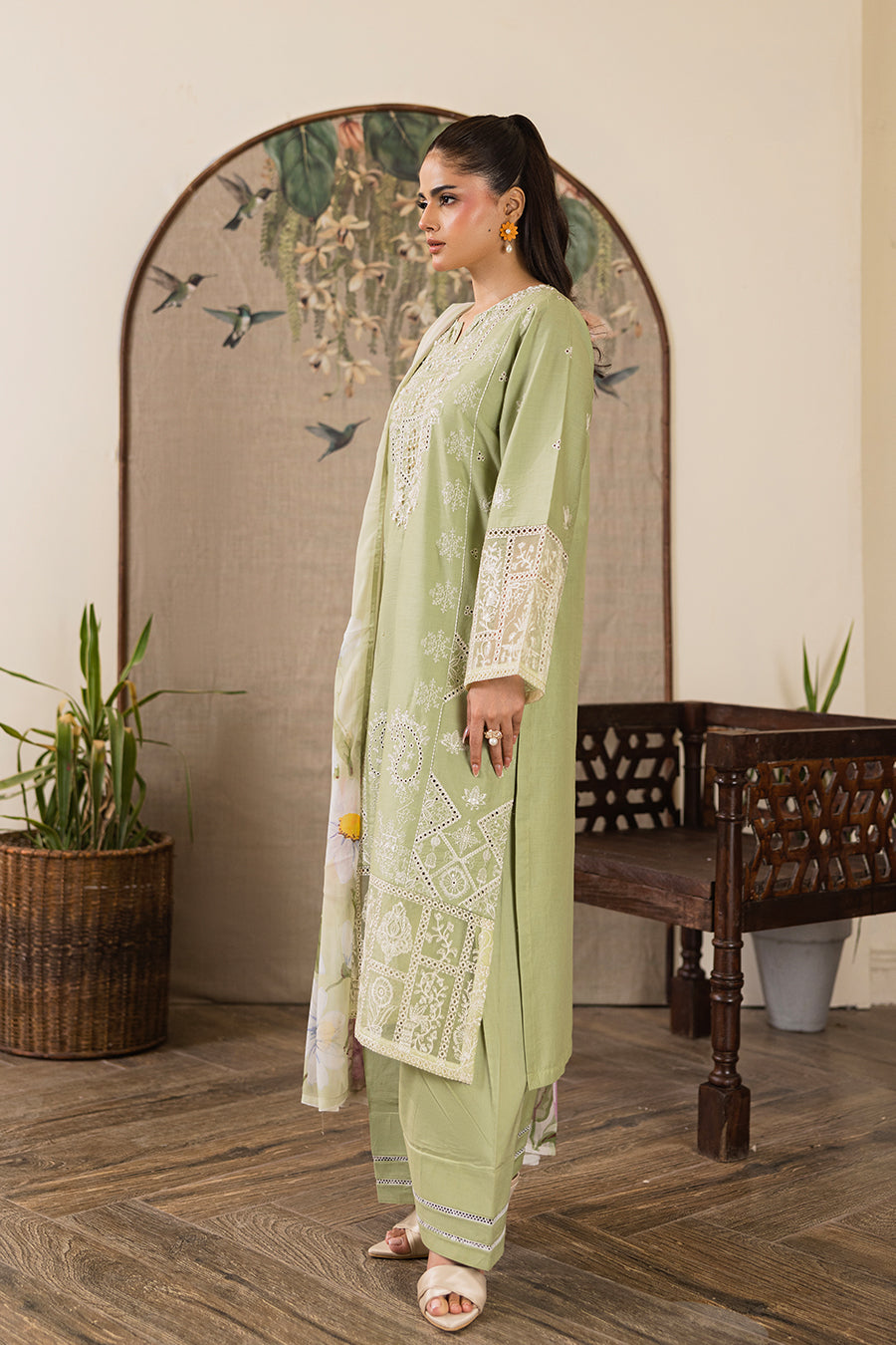 Prehnite Emb-3PC - Zeenat Pret