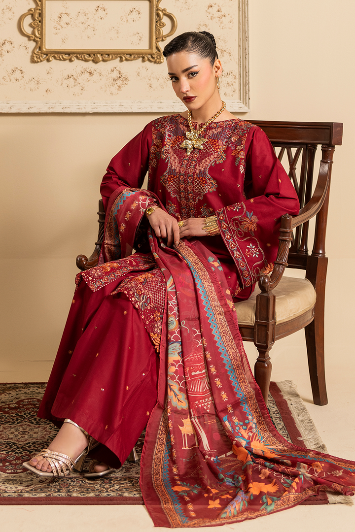 Shreya Emb-3PC - Zeenat Pret