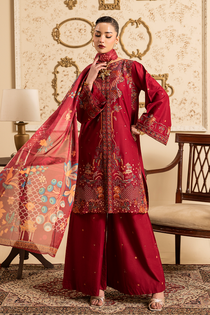 Shreya Emb-3PC - Zeenat Pret