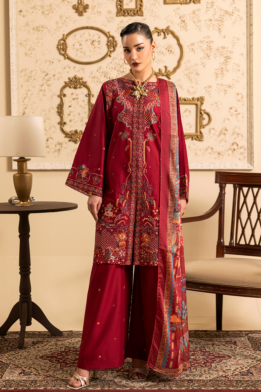 Shreya Emb-3PC - Zeenat Pret