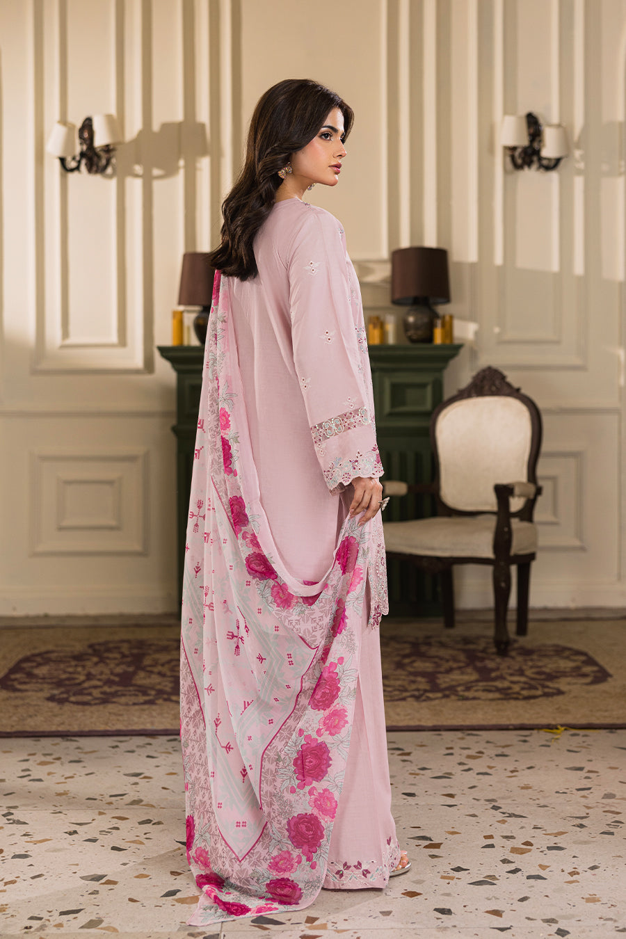 Tulip Opal Emb-3PC - Zeenat Pret