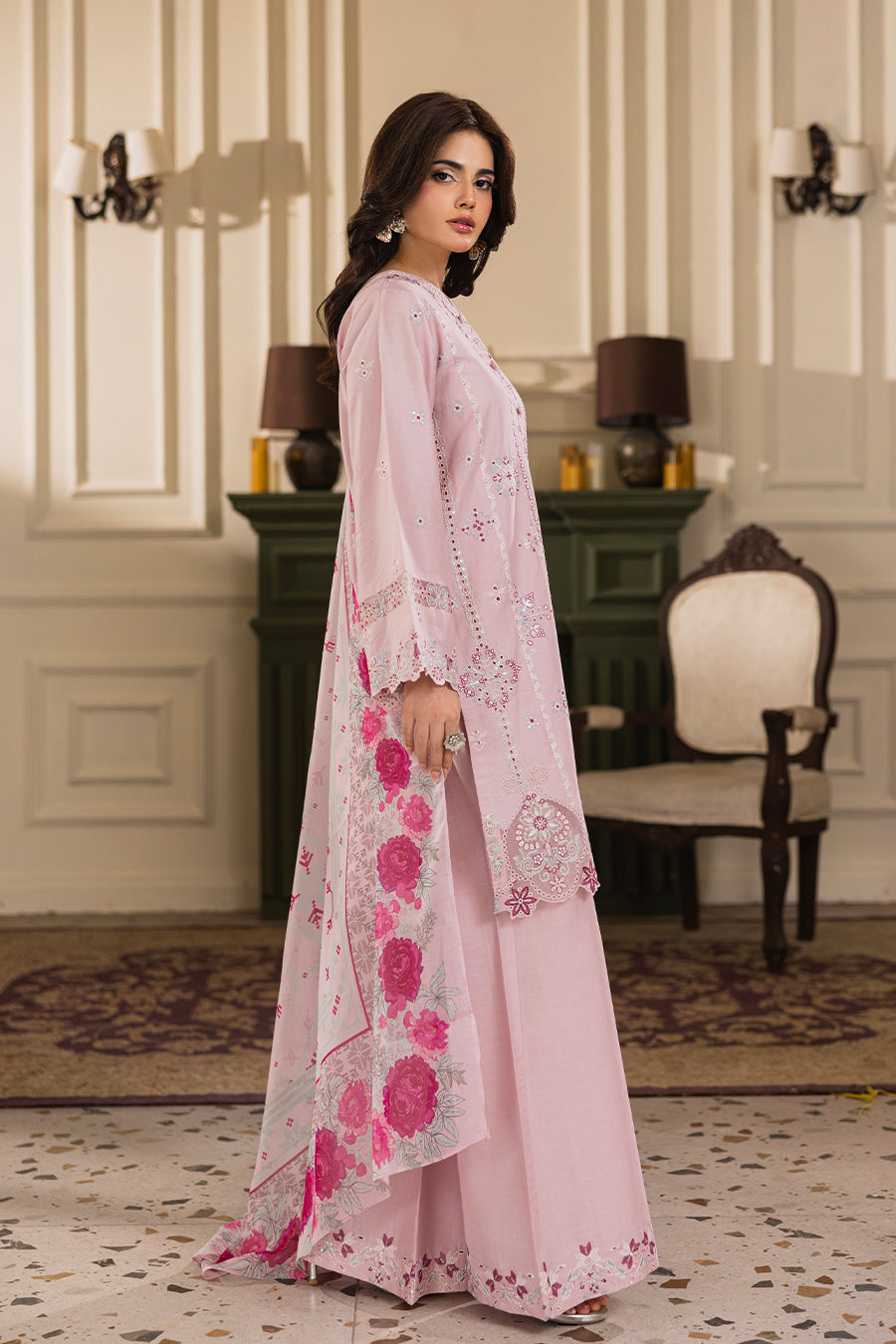 Tulip Opal Emb-3PC - Zeenat Pret