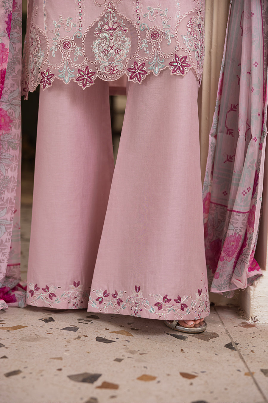 Tulip Opal Emb-3PC - Zeenat Pret