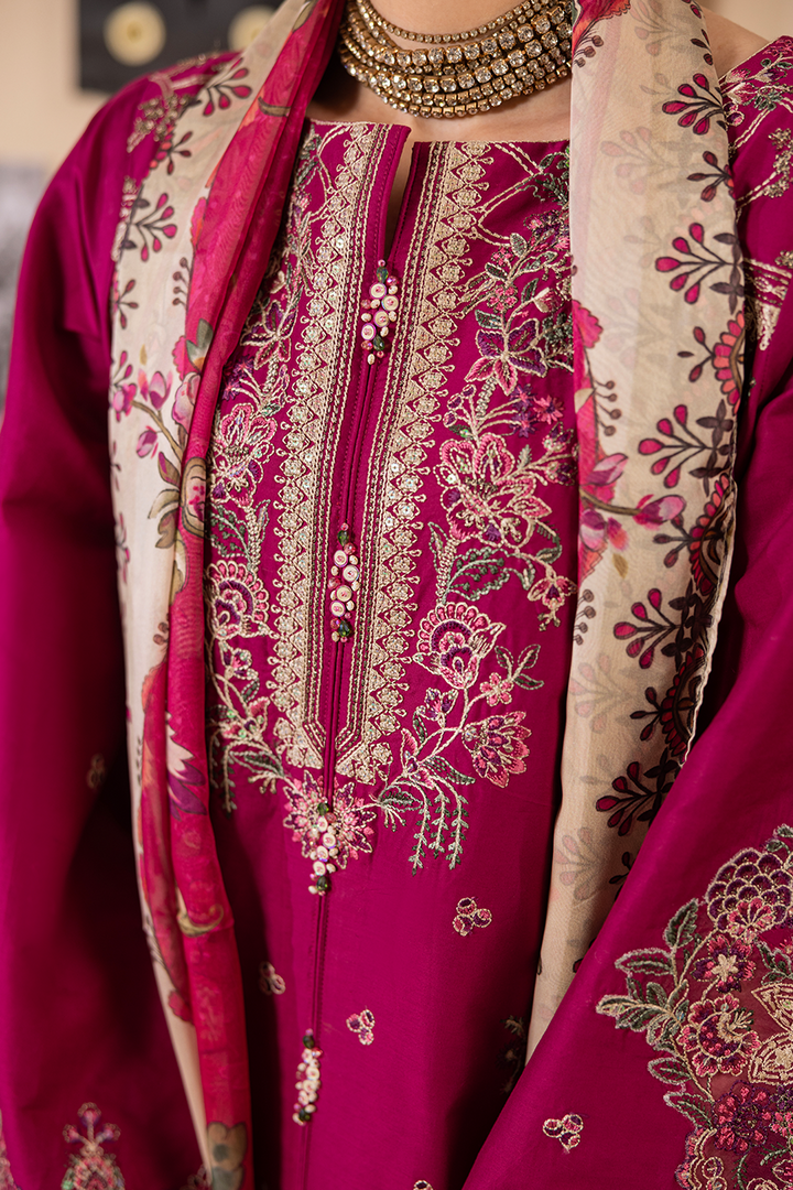 Victoria Emb -3PC - Zeenat Pret