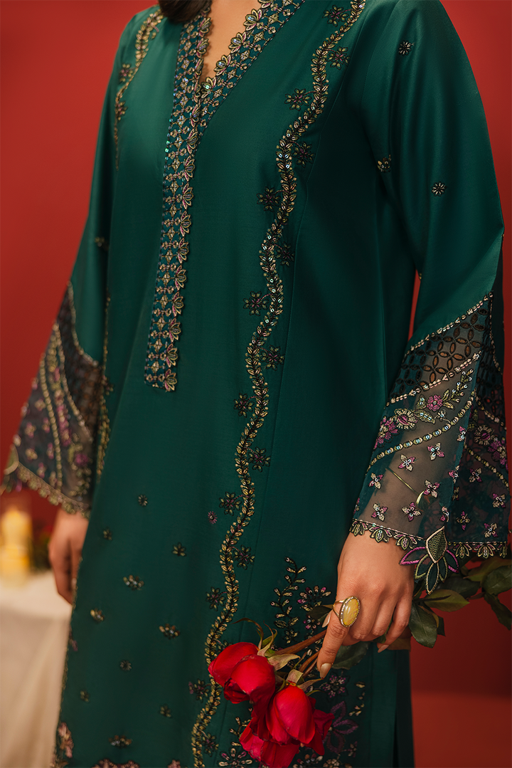 Willow Emb-3PC - Zeenat Pret