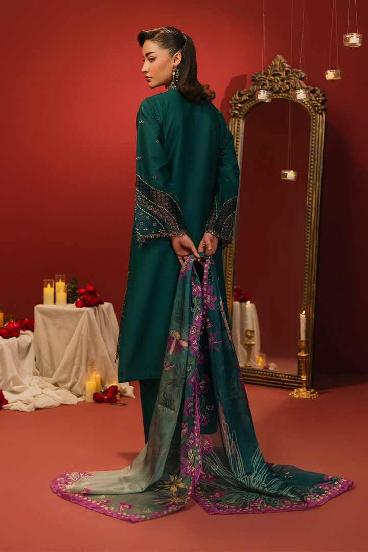 Willow Emb-3PC - Zeenat Pret