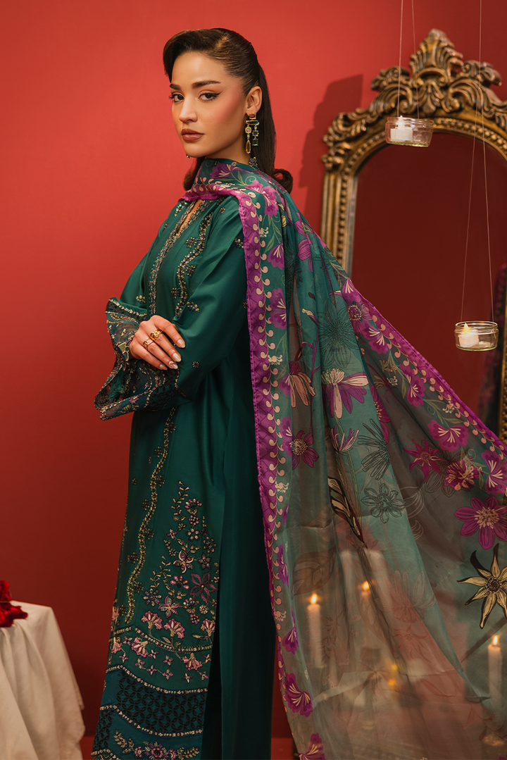 Willow Emb-3PC - Zeenat Pret