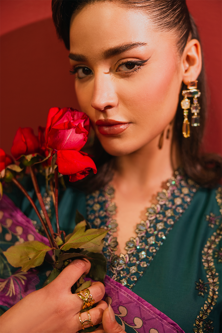 Willow Emb-3PC - Zeenat Pret