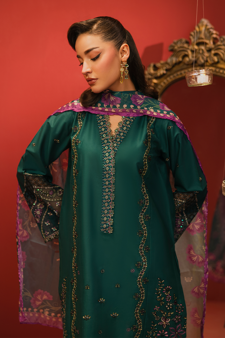 Willow Emb-3PC - Zeenat Pret