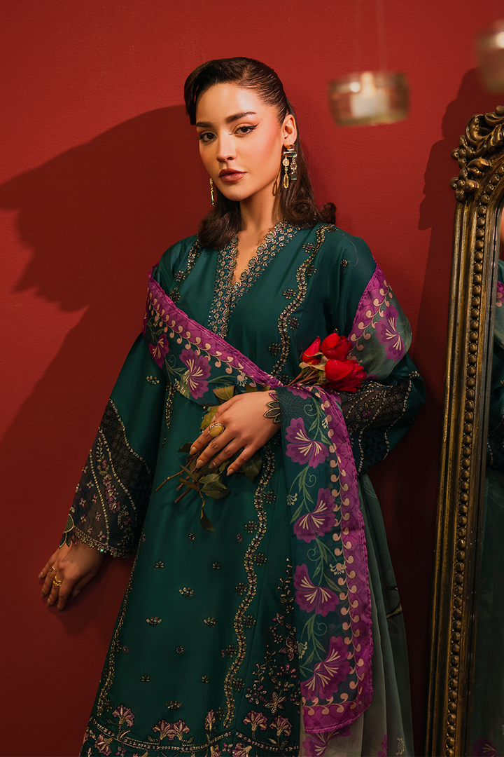 Willow Emb-3PC - Zeenat Pret