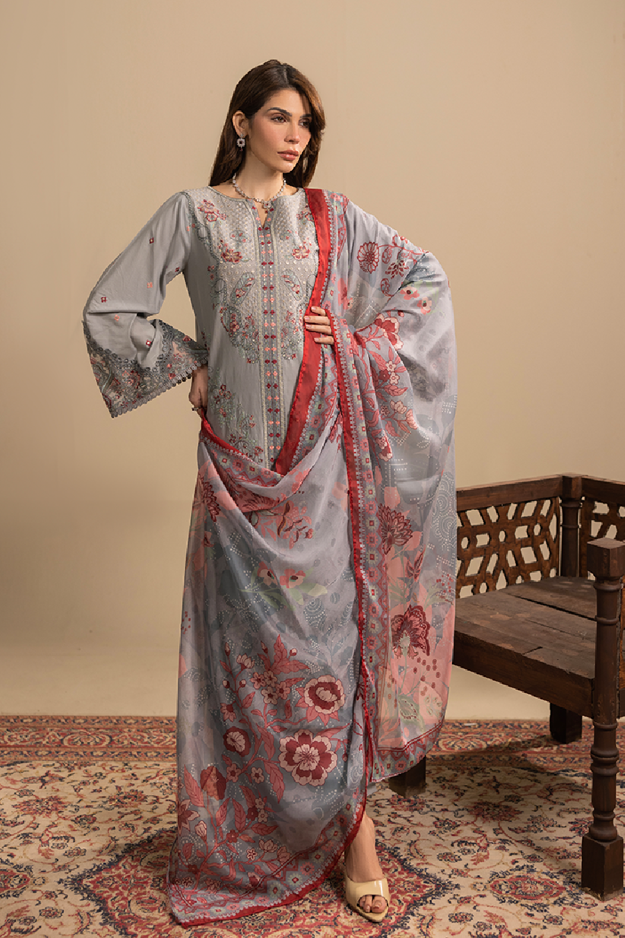 Zemira Emb-3PC - Zeenat Pret